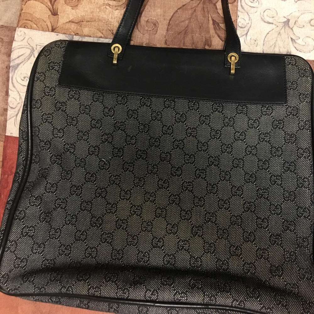 Vintage Gucci tote, good condition, clean interior, no stains or smell